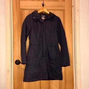 LL Bean Navy Winter Coat